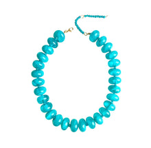 Chunky Rondelle Collar - Turquoise