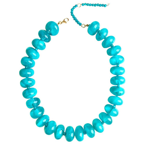 Chunky Rondelle Collar - Turquoise