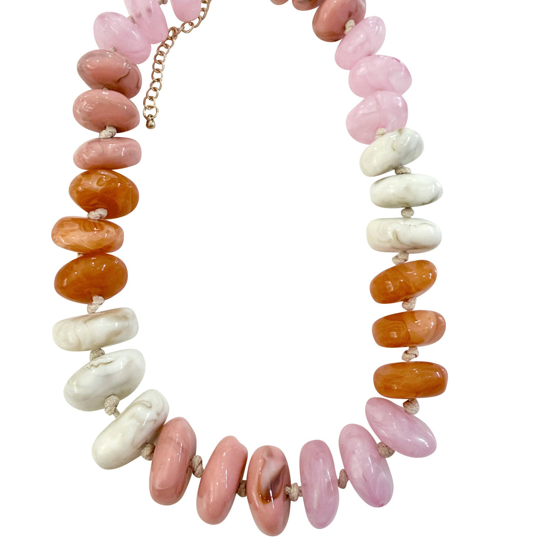 Chunky Beaded Drape - Sorbet
