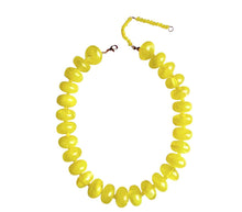 Chunky Rondelle Collar - Yellow