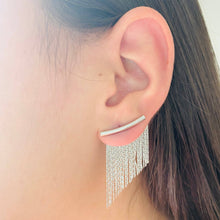 Fringe Benefit Earrings - Silver (2 Sizes)