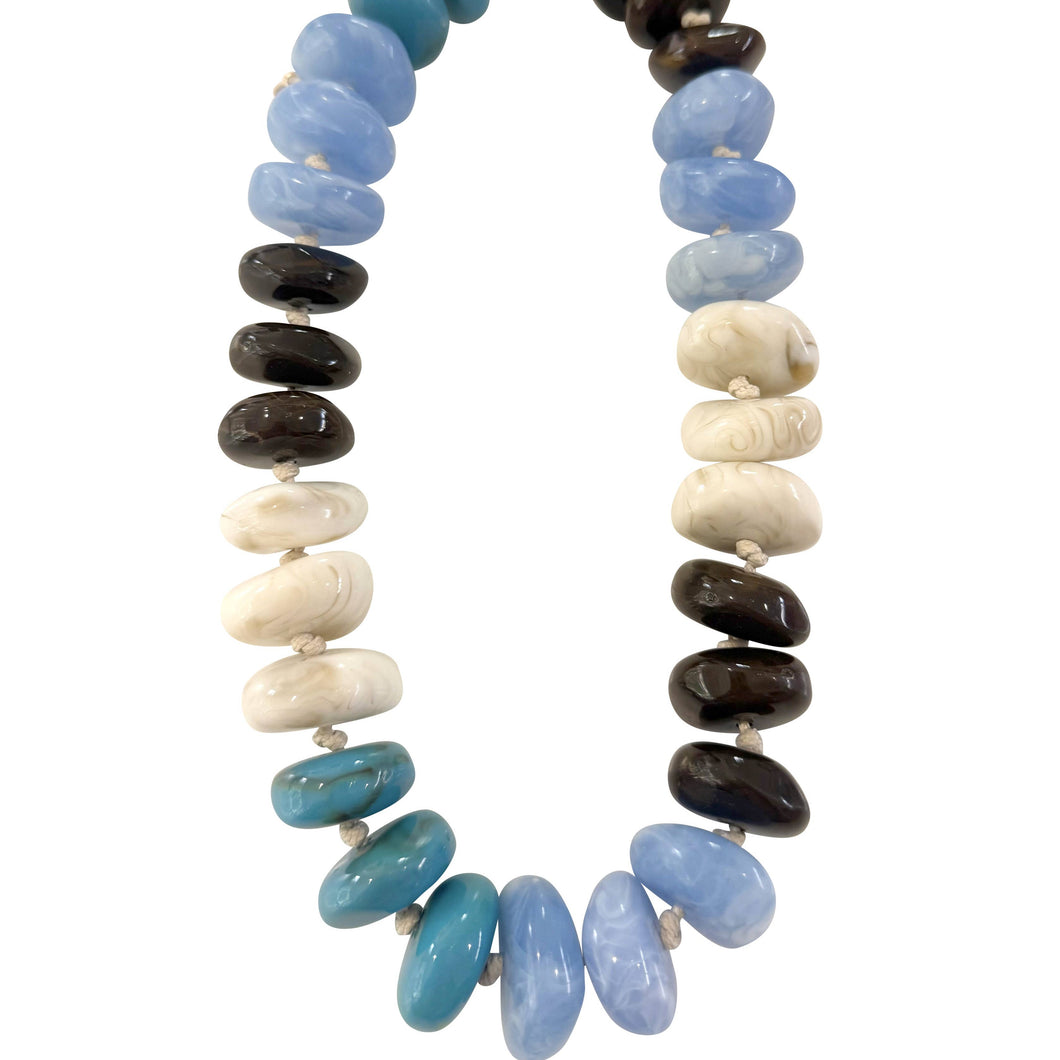 Chunky Beaded Drape - Chambray