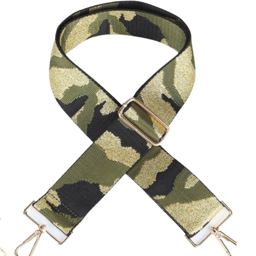Crossbody Strap - Camo (Gray / Gold)