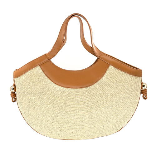 Straw Demilune Hobo