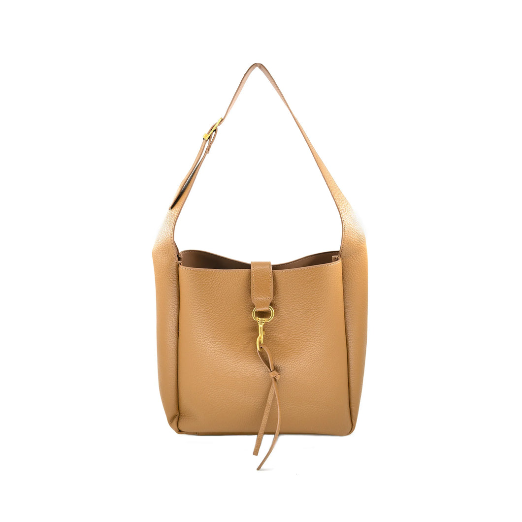 Warm Shoulder Convertible Bag - Camel