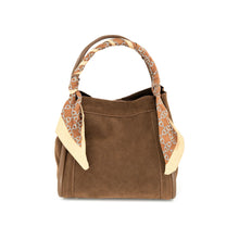 Scarf Handle Tote - Tan