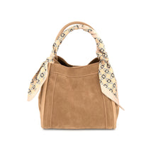 Scarf Handle Tote - Tan