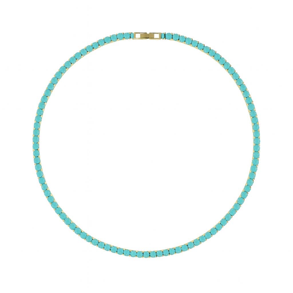 Turquoise Tennis Necklace