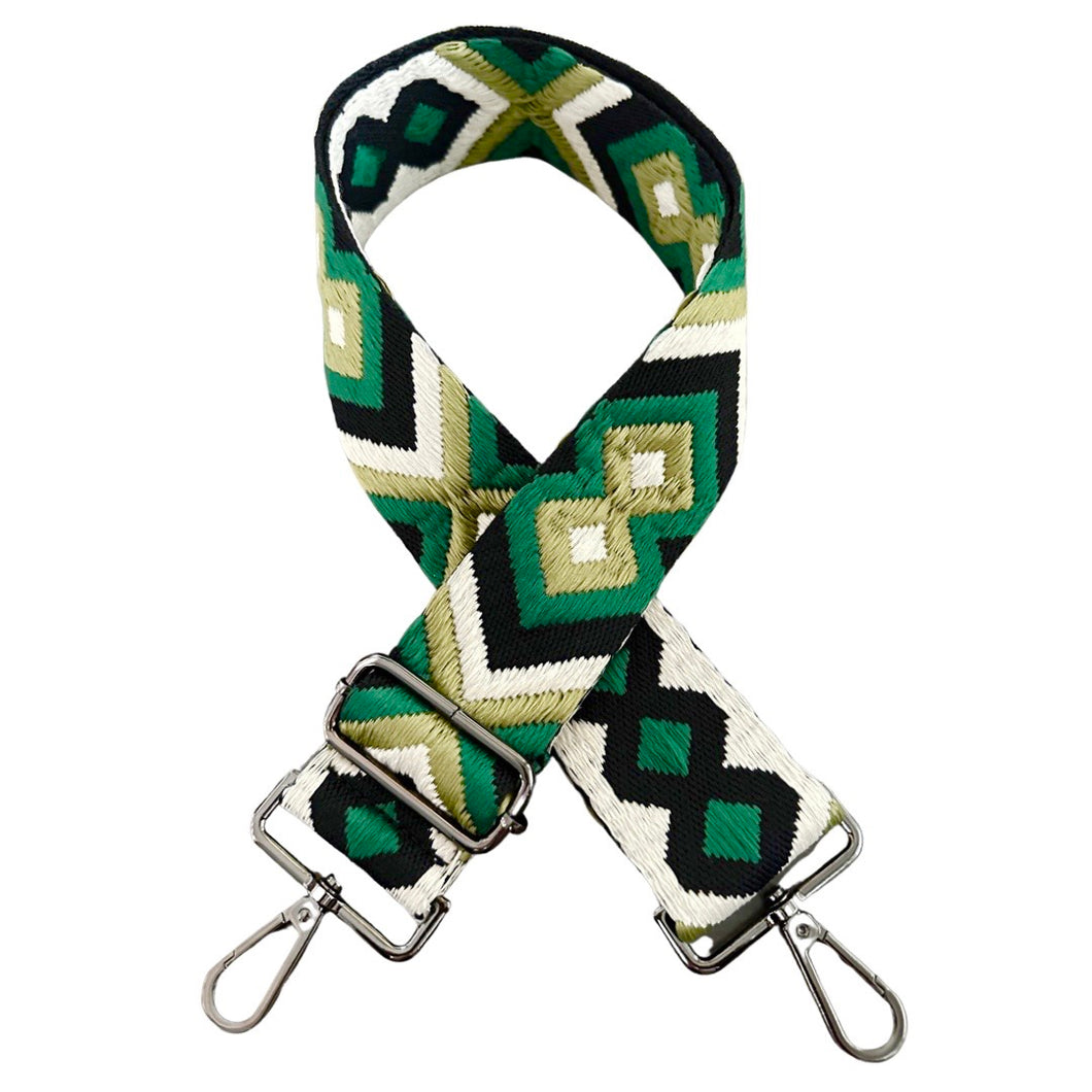 Crossbody Strap - Aztec (Green)