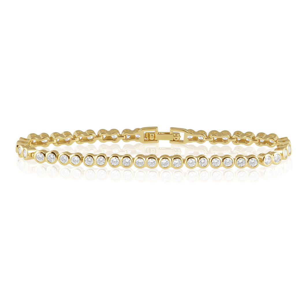 Bezeled Tennis Bracelet
