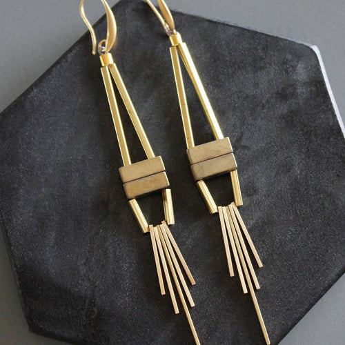 Spiked Deco Chandelier