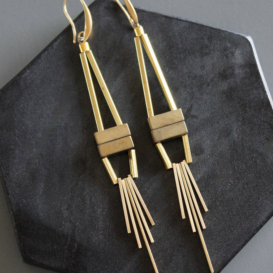 Spiked Deco Chandelier