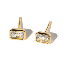 Emerald Cut Studs