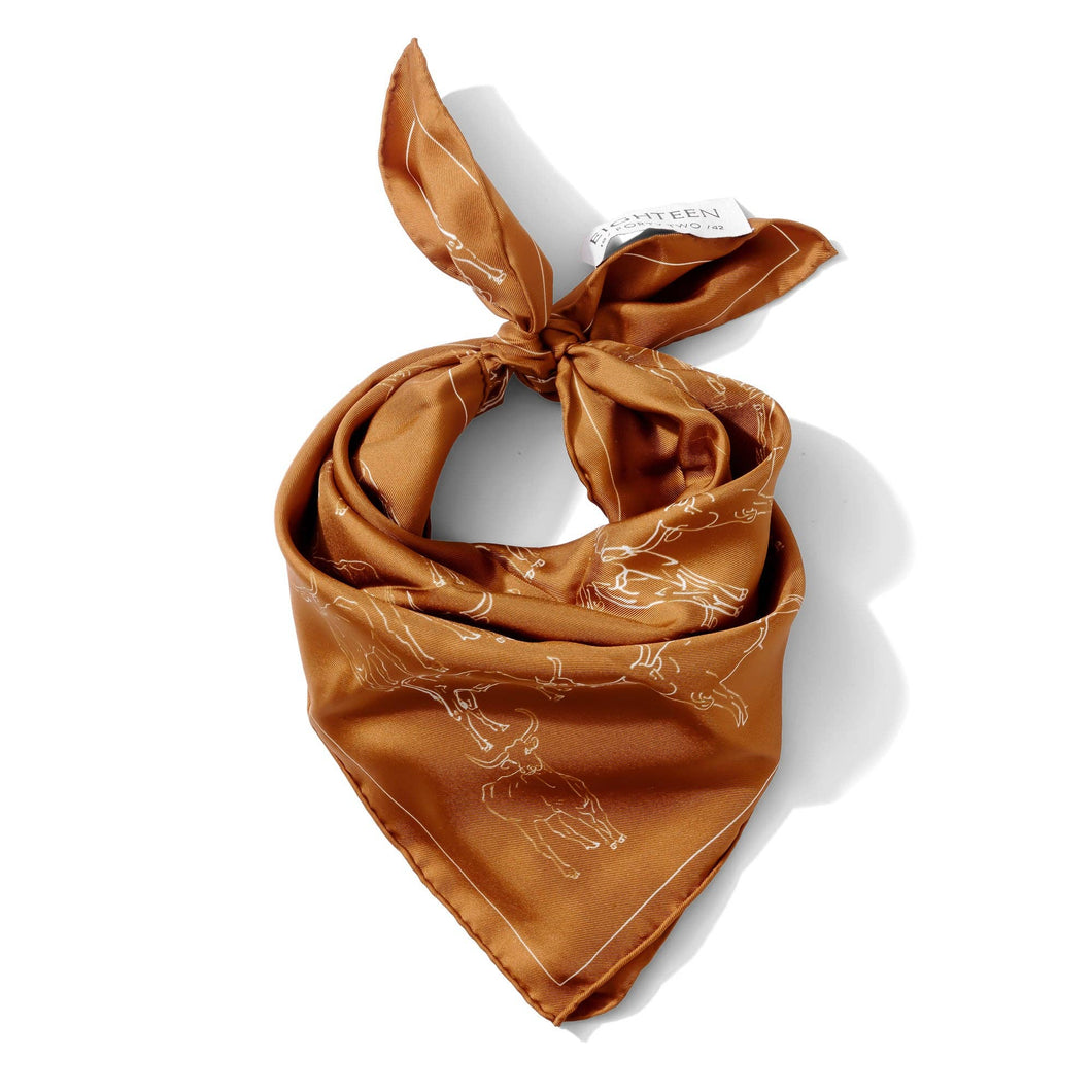 Longhorn Scarf - Silk Twill