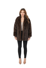 Cabled Faux Fur Coat