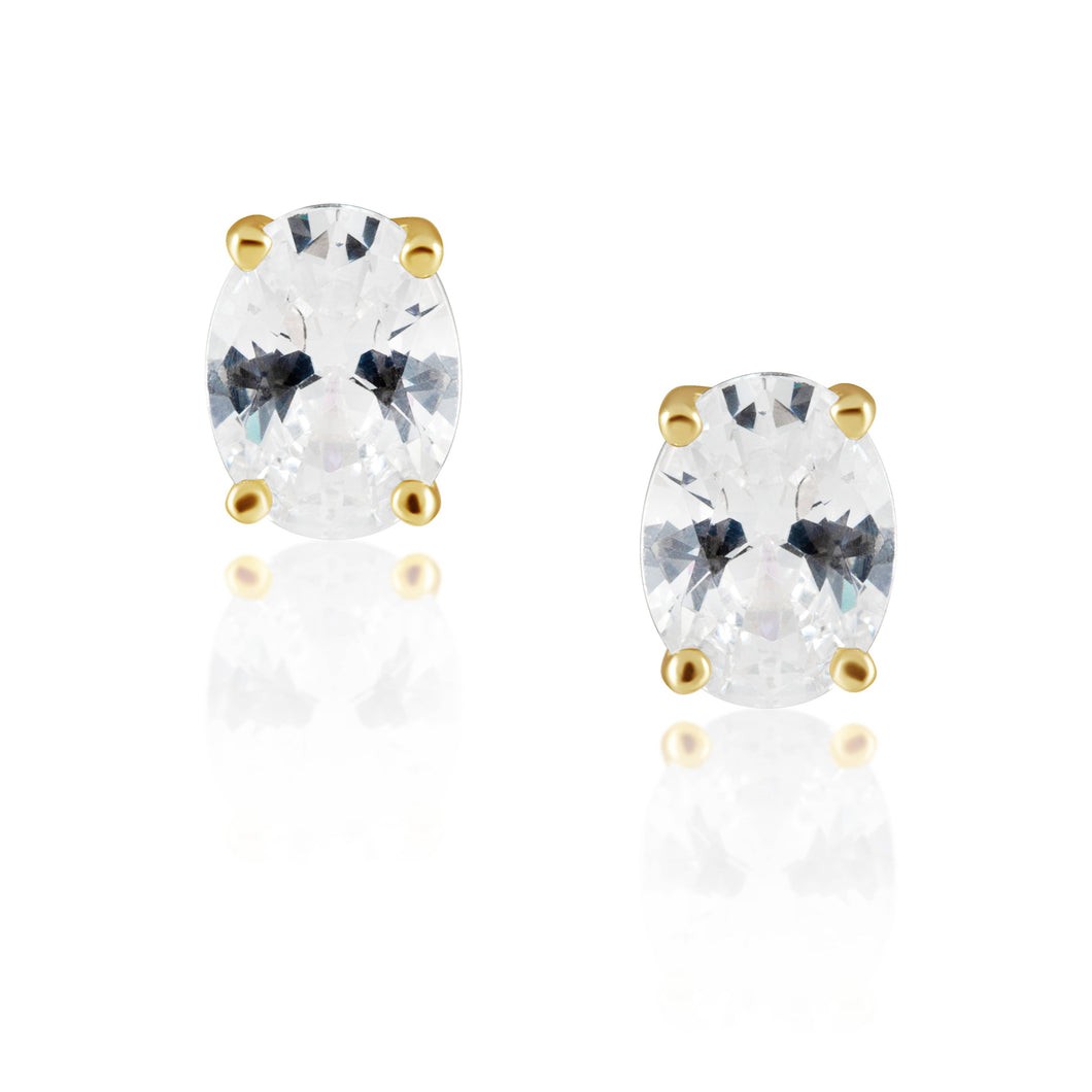 Oval Studs (2 Finishes)