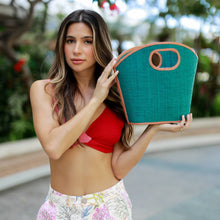 Cutout Handle Bucket Bag