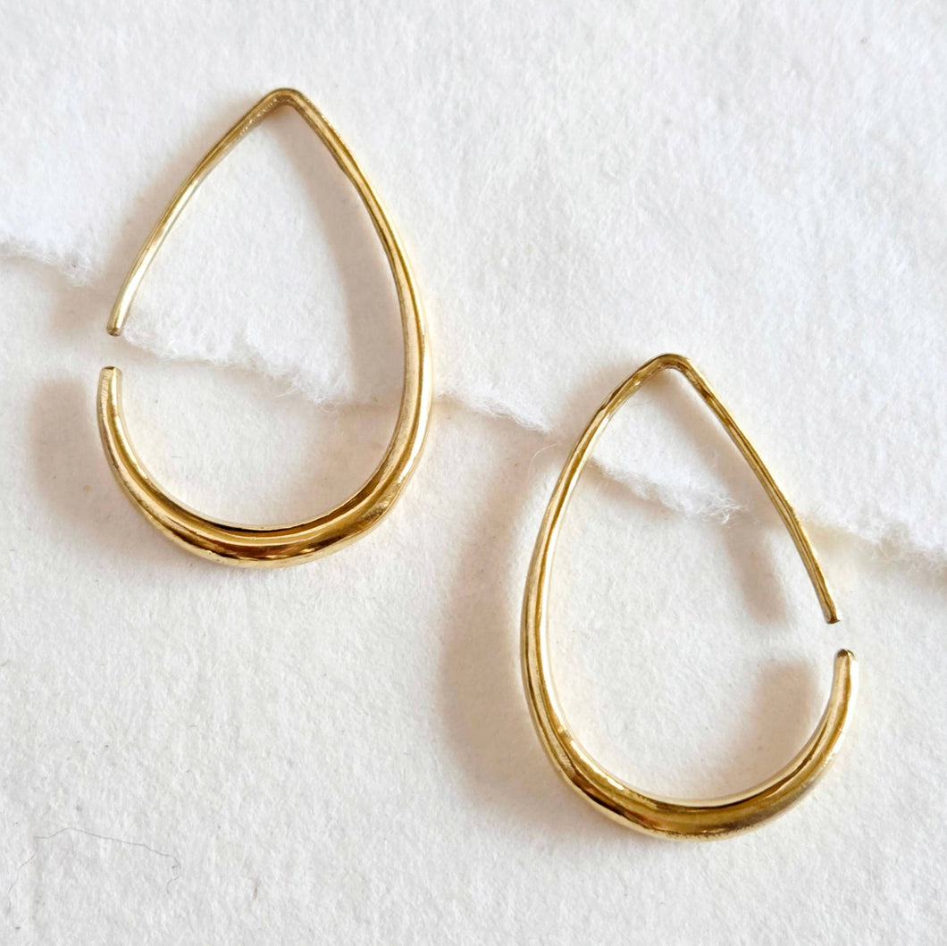 Teardrop Threader Hoop