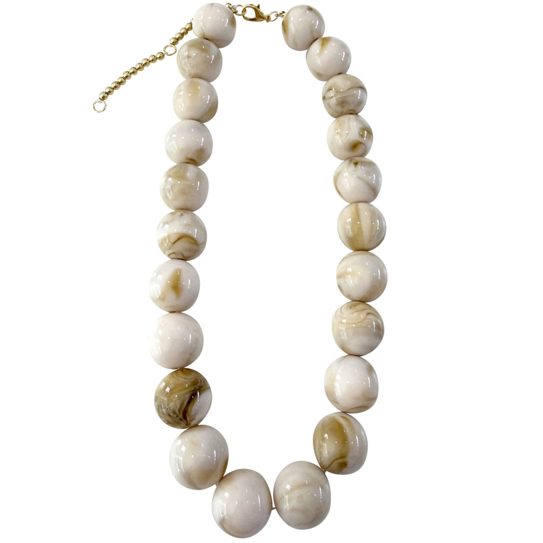 Gumball Drape - Cream Marble