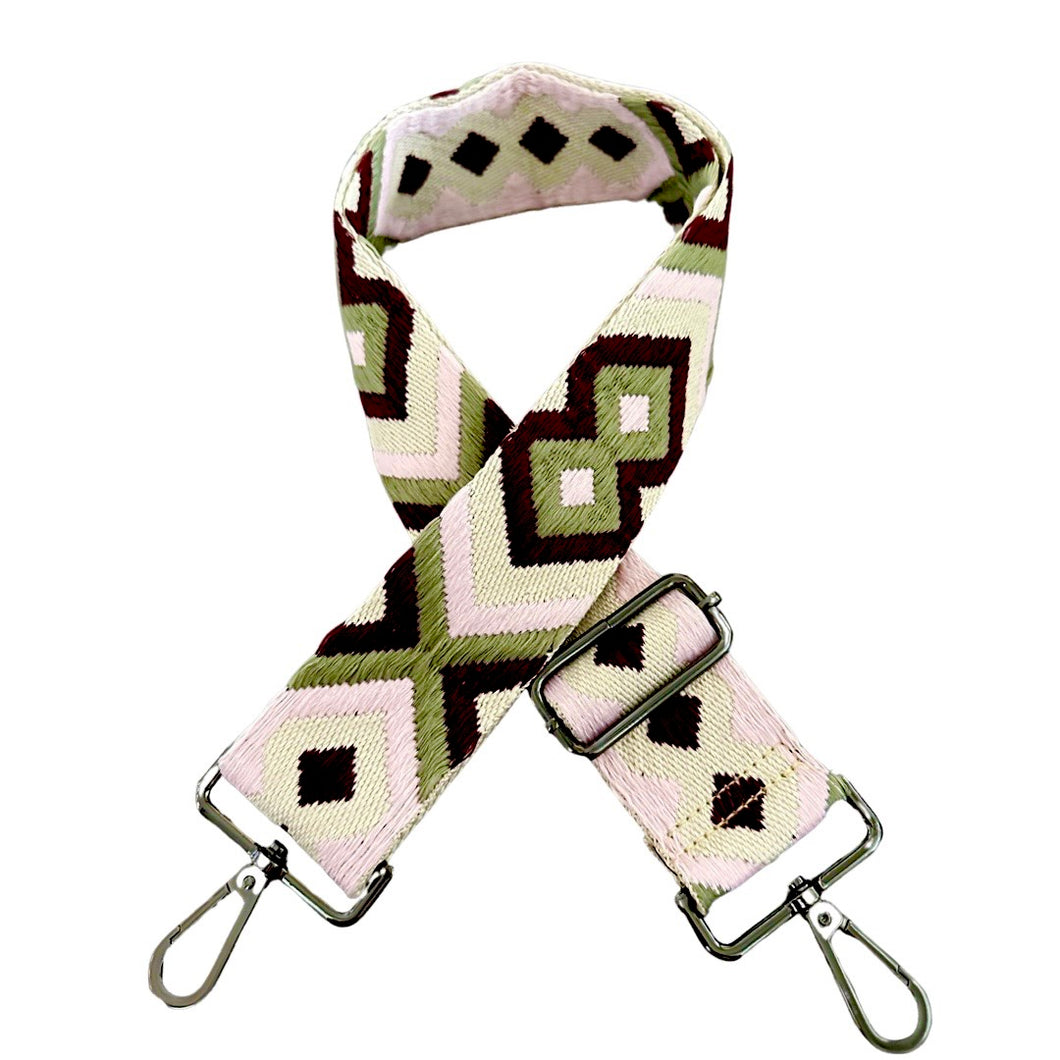 Crossbody Strap - Aztec (Blush)