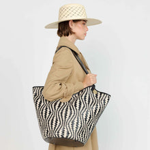 Woven Shopper - Black & White