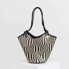 Woven Tote - Black & White