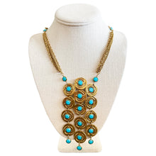 Vintage Turquoise Glass Waterfall