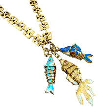 Vintage Fish Pendant Necklace