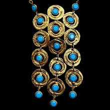 Vintage Turquoise Glass Waterfall