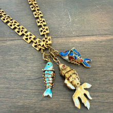 Vintage Fish Pendant Necklace
