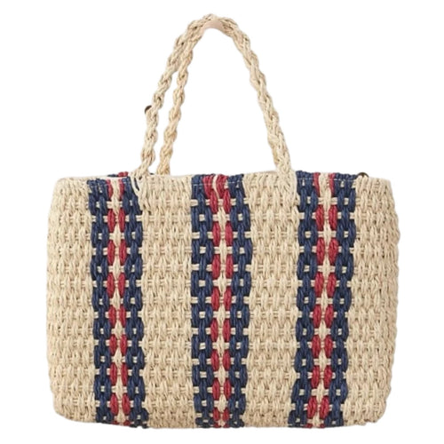 Chain Gang Straw Tote - Ivory