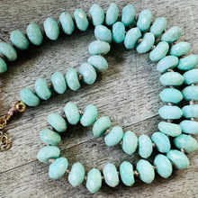 Gemstone Collar - Peruvian Opal on Silk