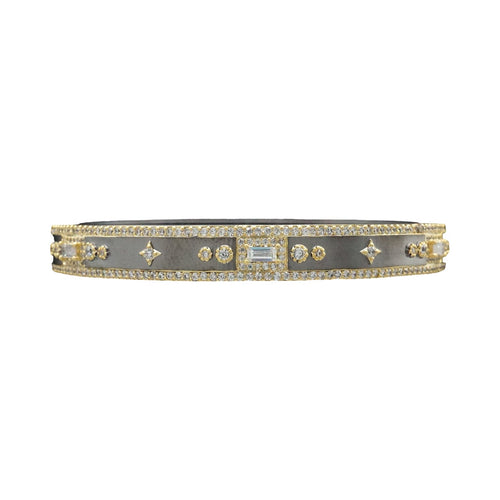 Edgy Pave Bracelet - Gunmetal (2 Styles)