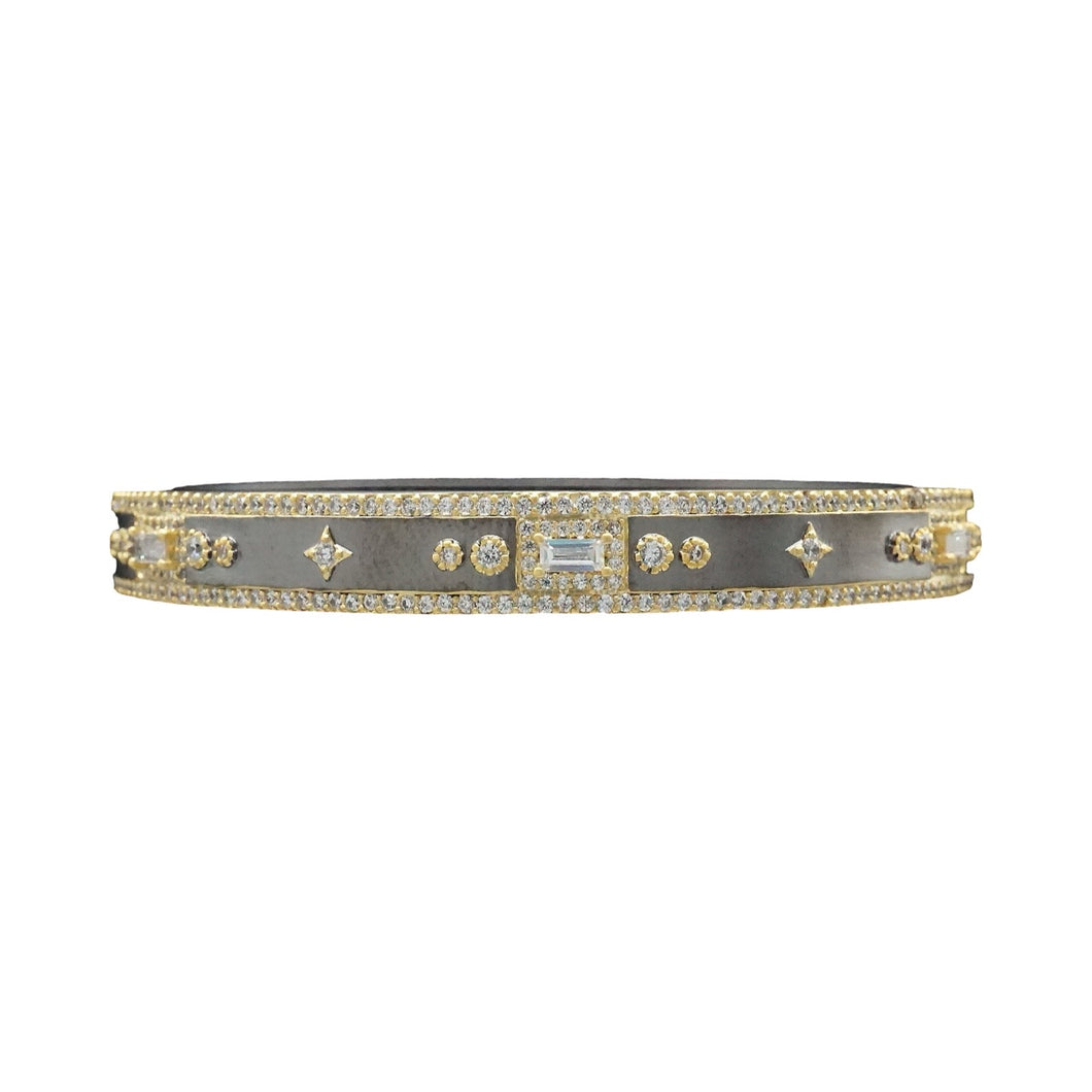 Edgy Pave Bracelet - Gunmetal (2 Styles)