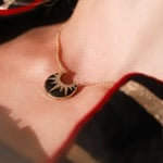 Deco Starburst Necklace - Turquoise