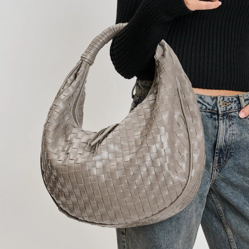 Woven Hobo - Gray