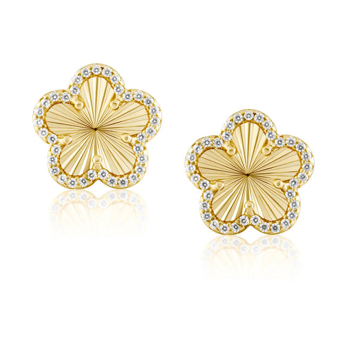 Clover Pave Stud