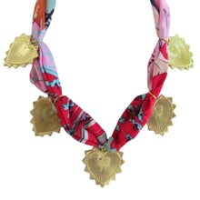 All Heart Scarf Necklace - Green