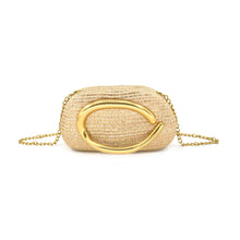 Oval Clutch - Woven Gold