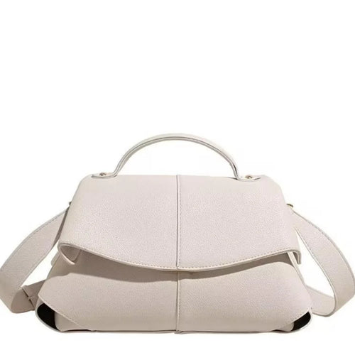 Ruffled Tote - White