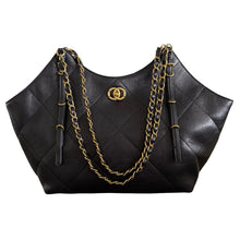 Chain Handle Shopper - Black