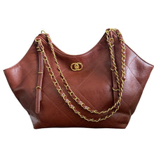 Chain Handle Shopper - Tan