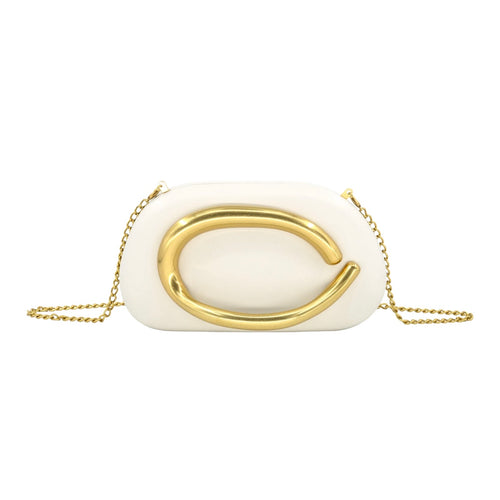 Oval Clutch - Ivory