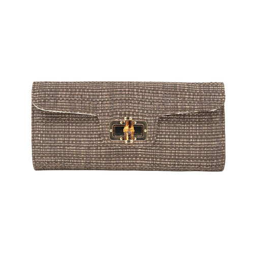 Bamboo Toggle Envelope - Chocolate