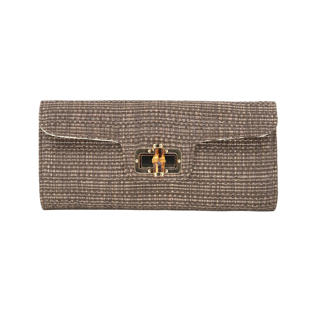 Bamboo Toggle Envelope - Chocolate