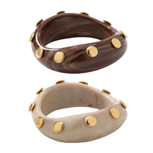 Catch a Wave - Studded Lucite (2 Colors)