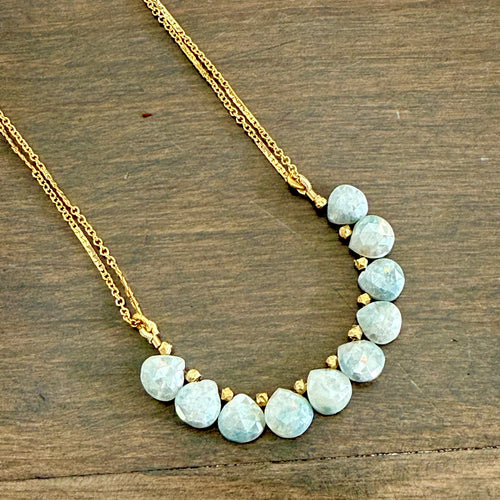 Silverite Teardrop Collar