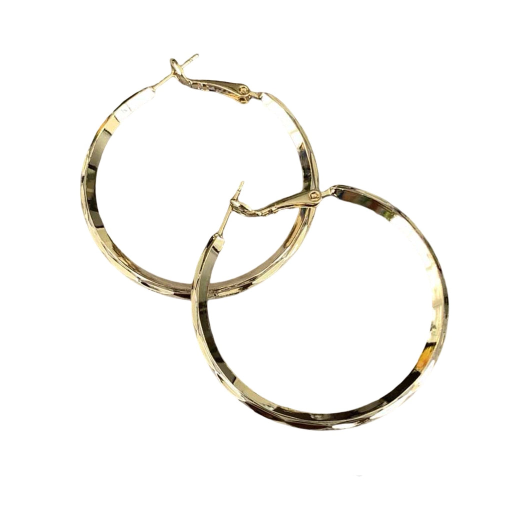 Diamond Cut Hoops