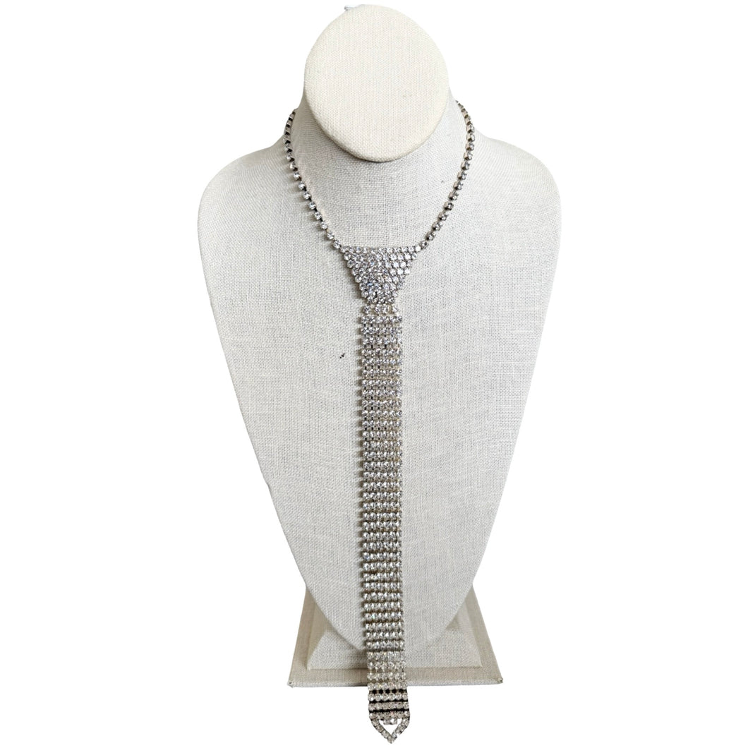 Vintage Crystal Necktie