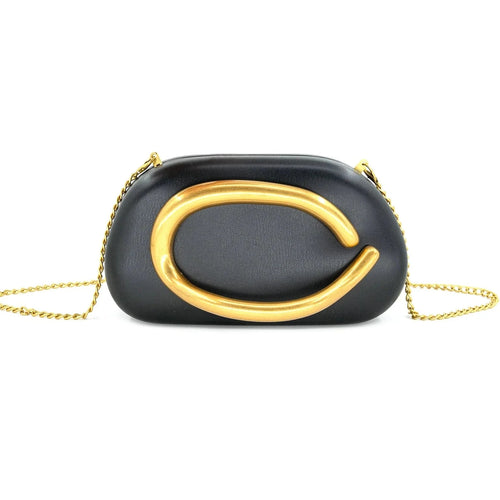 Get Loopy Box Clutch - Black